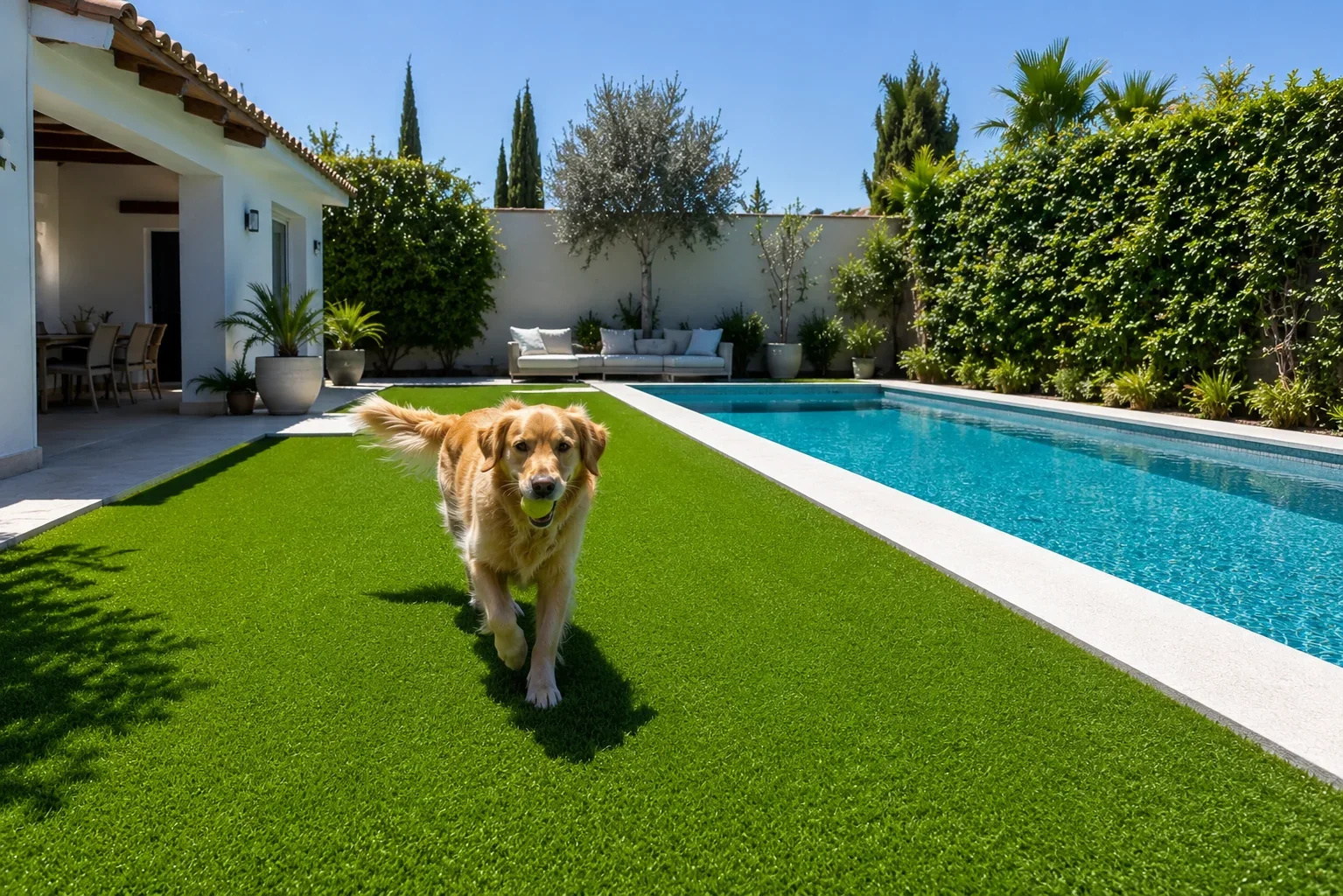 Césped artificial para mascotas y perros